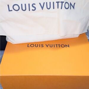 Louis Vuitton Orange Box with White Dust Bag